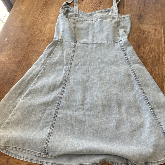 VERO MODA Women's Lilith Denim Mini Dress Blue Size Medium - Picture 6 of 6